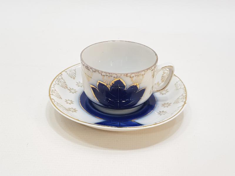 OSMANLICA DAMGALI PORSELEN KAHVE FİNCANI