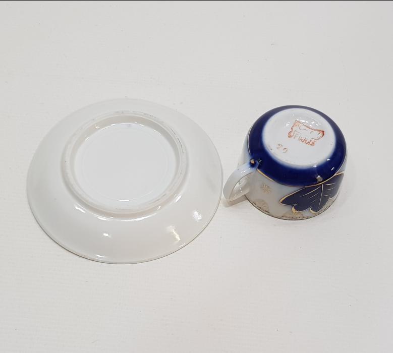 OSMANLICA DAMGALI PORSELEN KAHVE FİNCANI