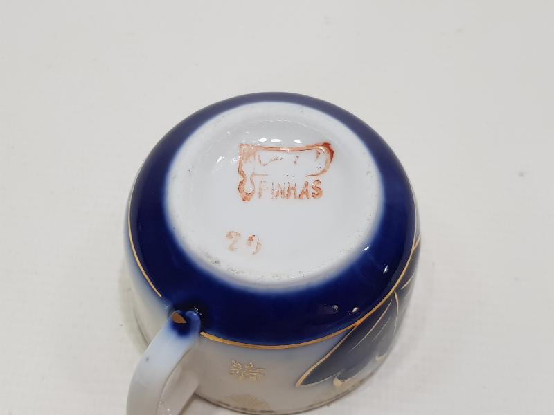 OSMANLICA DAMGALI PORSELEN KAHVE FİNCANI