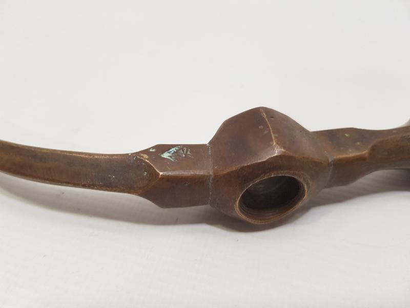 OSMANLICA DAMGALI BRONZ DERVİŞ TEBERİ 