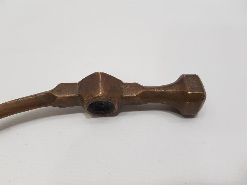 OSMANLICA DAMGALI BRONZ DERVİŞ TEBERİ 