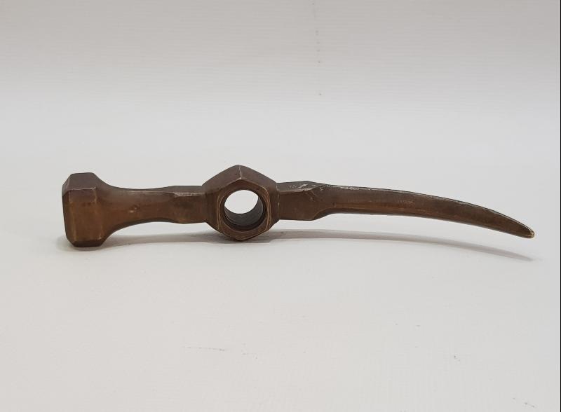 OSMANLICA DAMGALI BRONZ DERVİŞ TEBERİ 