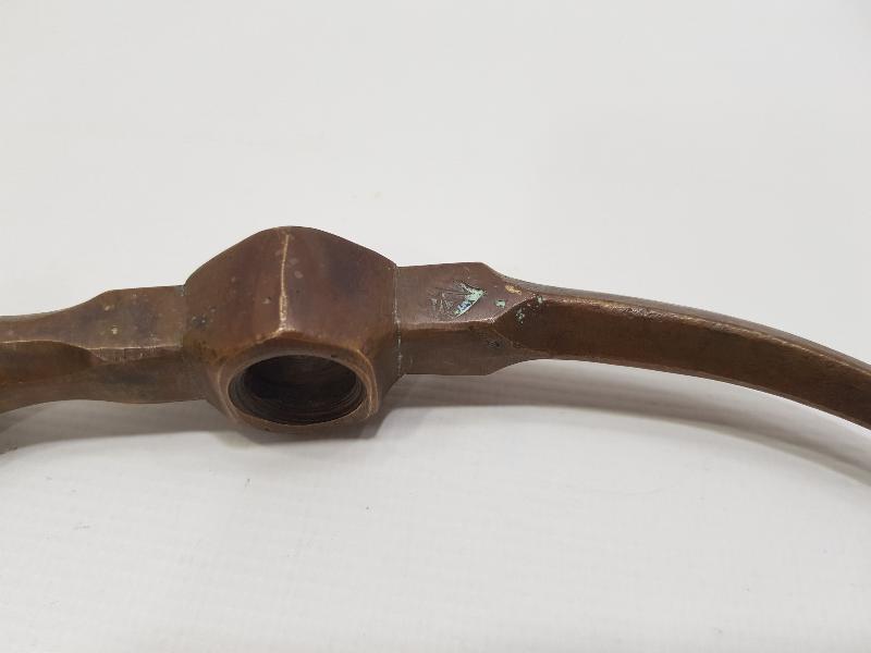 OSMANLICA DAMGALI BRONZ DERVİŞ TEBERİ 