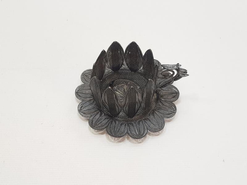 TELKARİ GÜMÜŞ FİNCAN ZARFI VE ALTLIĞI 