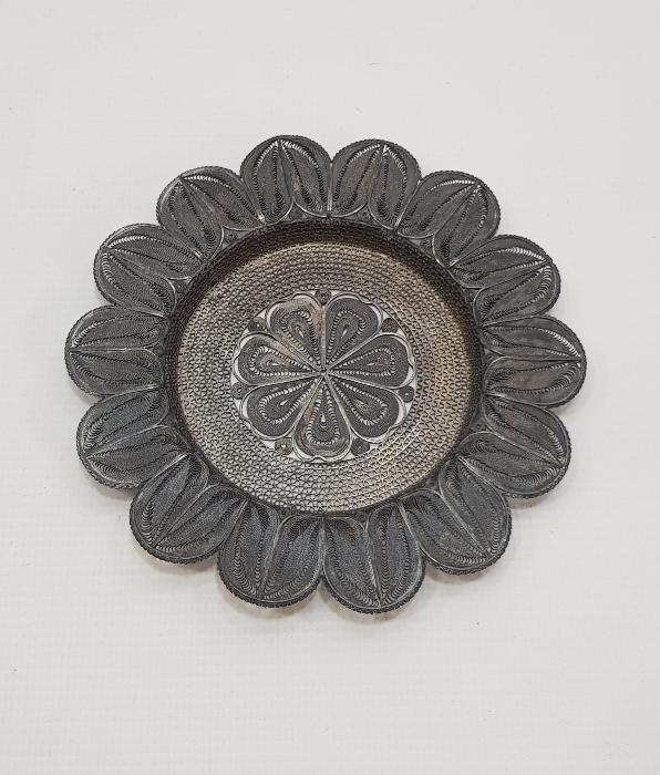 TELKARİ GÜMÜŞ FİNCAN ZARFI VE ALTLIĞI 