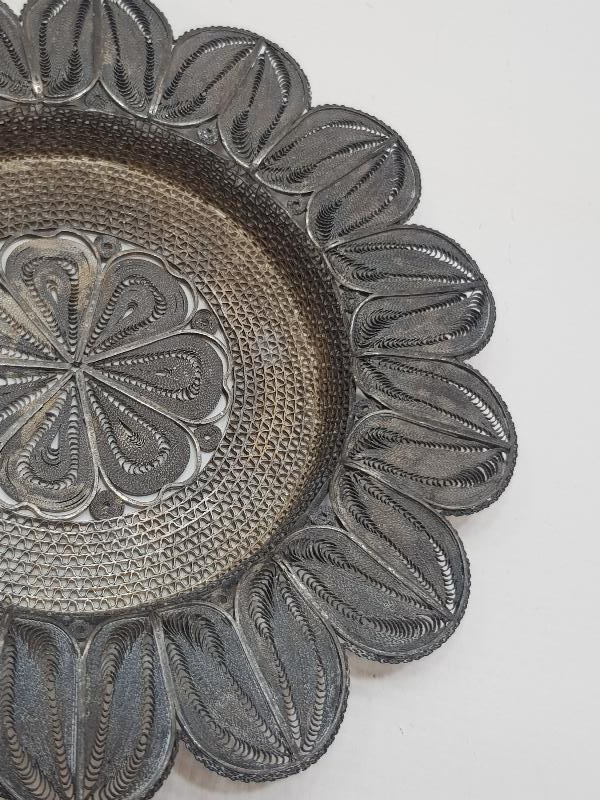 TELKARİ GÜMÜŞ FİNCAN ZARFI VE ALTLIĞI 