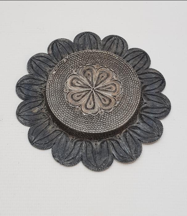 TELKARİ GÜMÜŞ FİNCAN ZARFI VE ALTLIĞI 