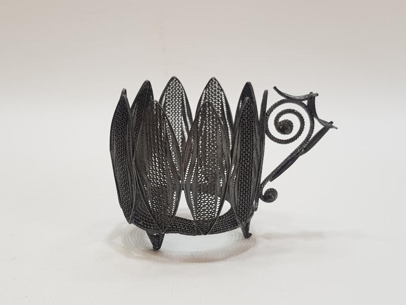 TELKARİ GÜMÜŞ FİNCAN ZARFI VE ALTLIĞI 