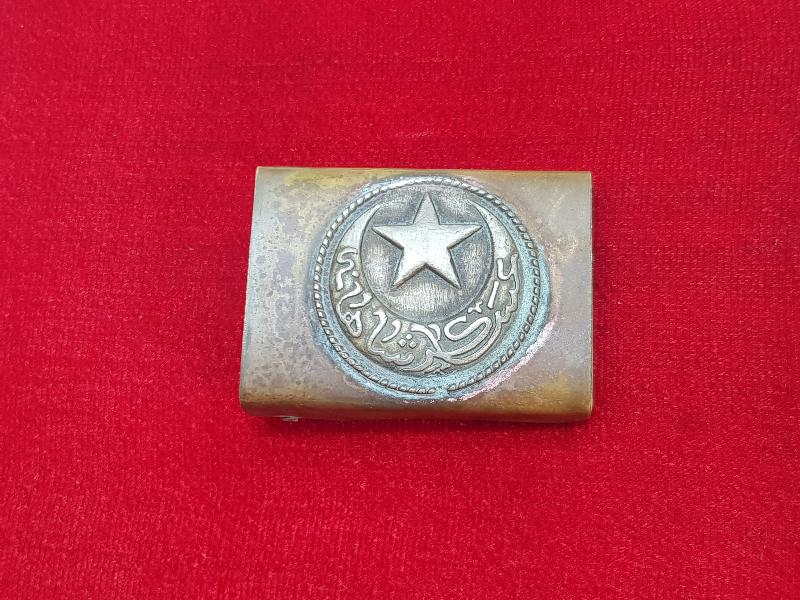 1. DÜNYA SAVAŞI OSMANLICA ASAKİRİ ŞAHANE YAZILI SUBAY KEMER TOKASI