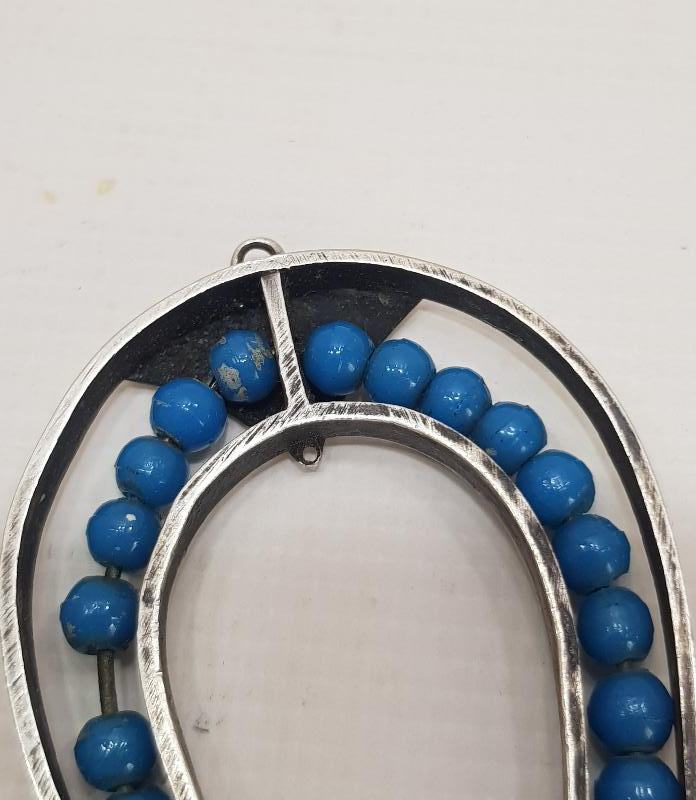 ANTİKA NAL FORMLU GÜMÜŞ ŞANS KOLYESİ 