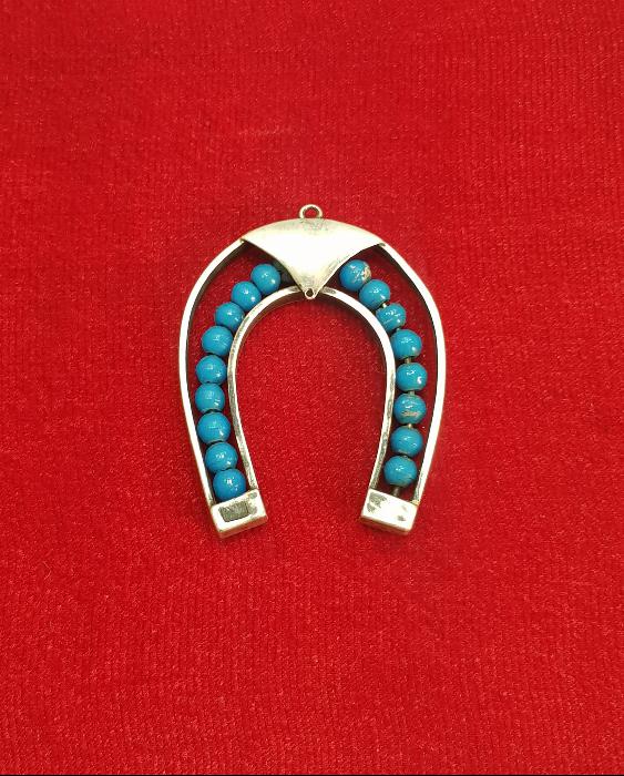 ANTİKA NAL FORMLU GÜMÜŞ ŞANS KOLYESİ 