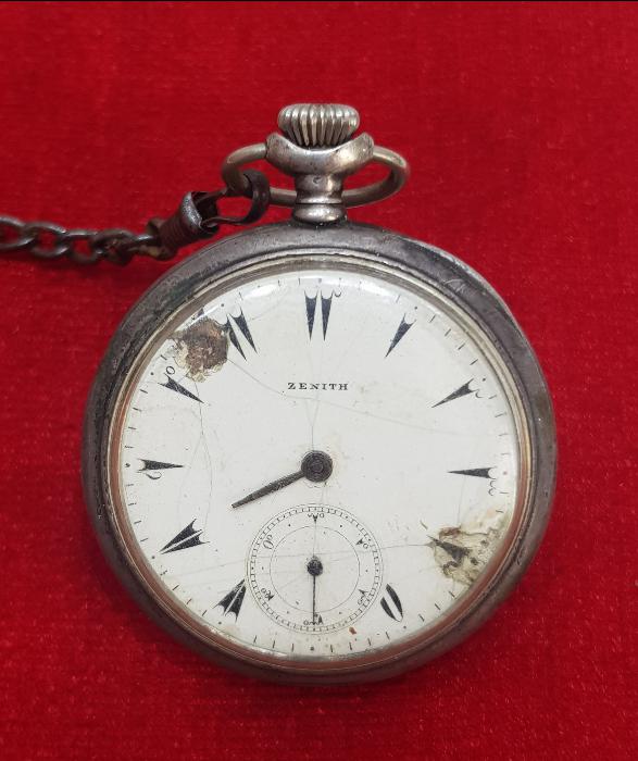 OSMANLI KADRAN GÜMÜŞ KASA ZENITH CEP SAATİ