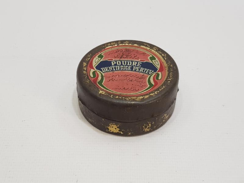 OSMANLICA YAZILI PERTEV PUDRA KUTUSU