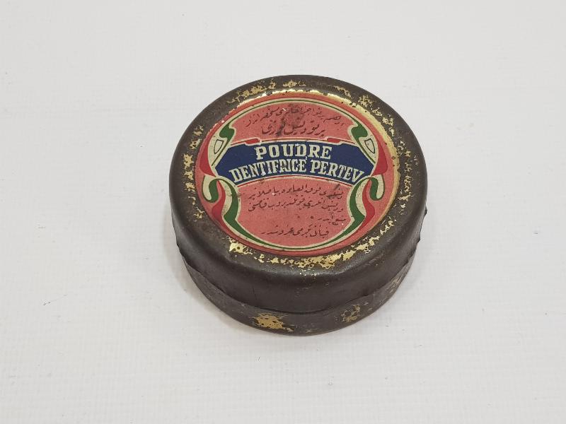 OSMANLICA YAZILI PERTEV PUDRA KUTUSU