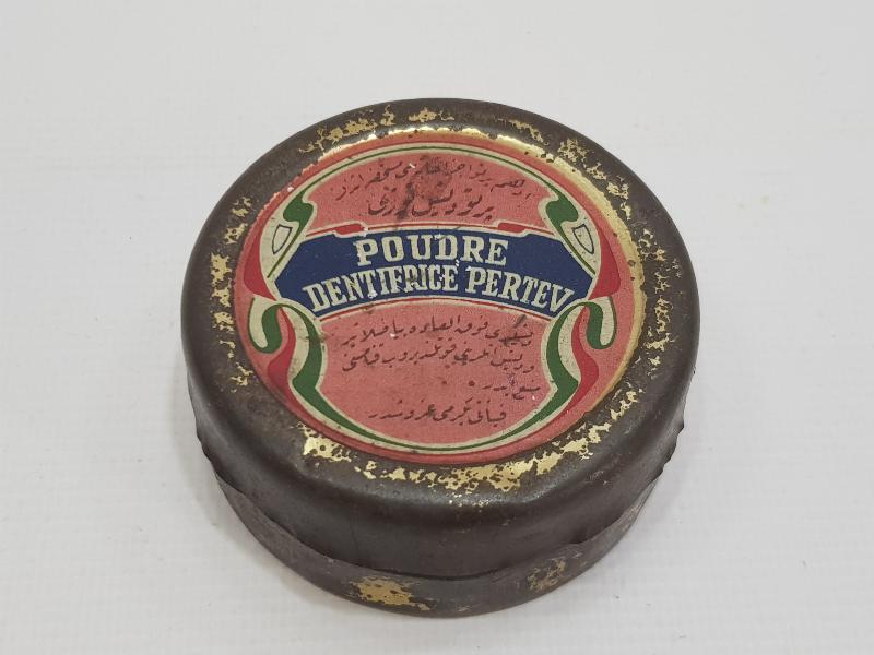 OSMANLICA YAZILI PERTEV PUDRA KUTUSU