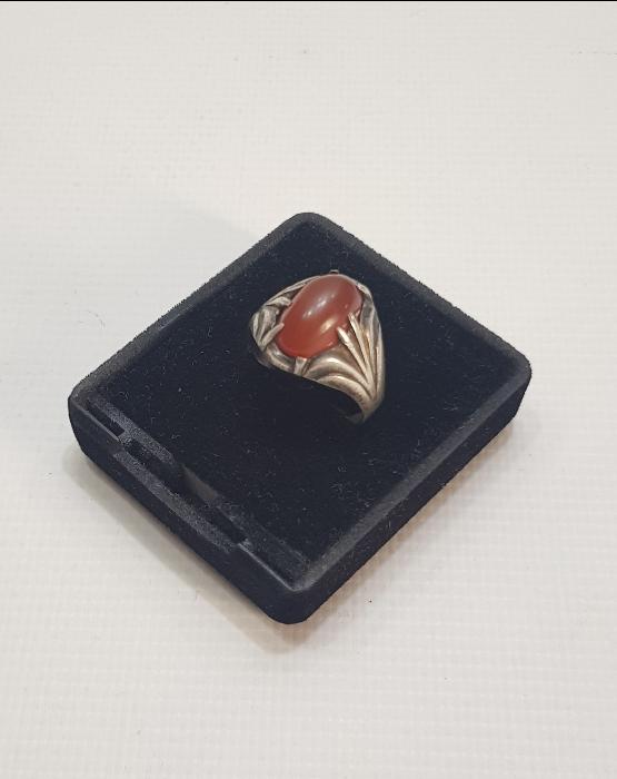 ANTİKA AKİK TAŞLI GÜMÜŞ YÜZÜK