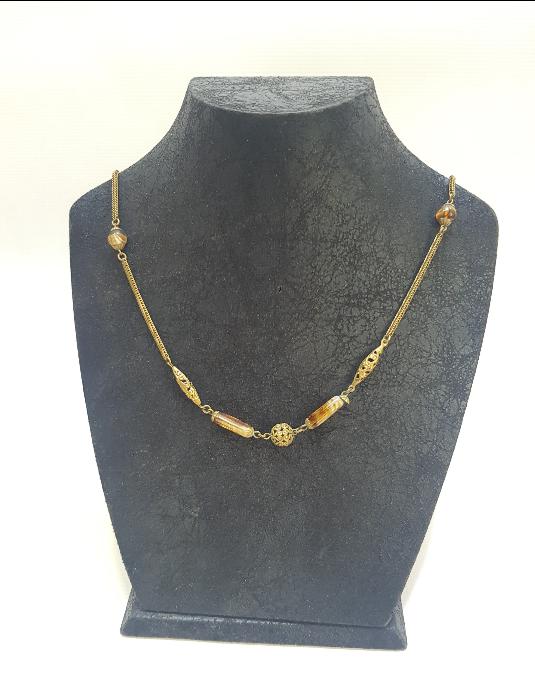 ANTİKA DOĞAL TAŞLI GERDANLIK