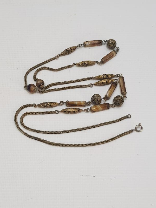 ANTİKA DOĞAL TAŞLI GERDANLIK