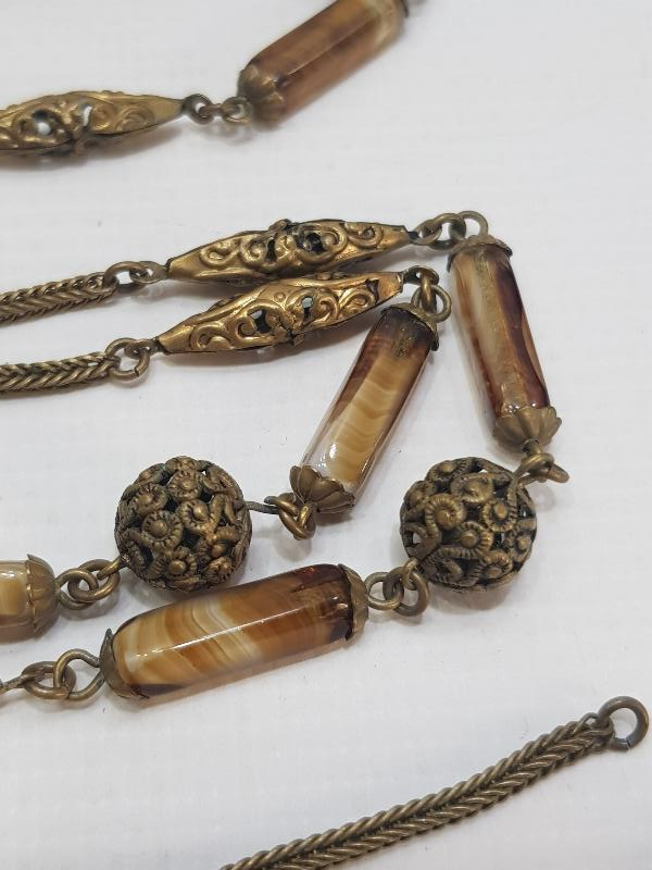 ANTİKA DOĞAL TAŞLI GERDANLIK