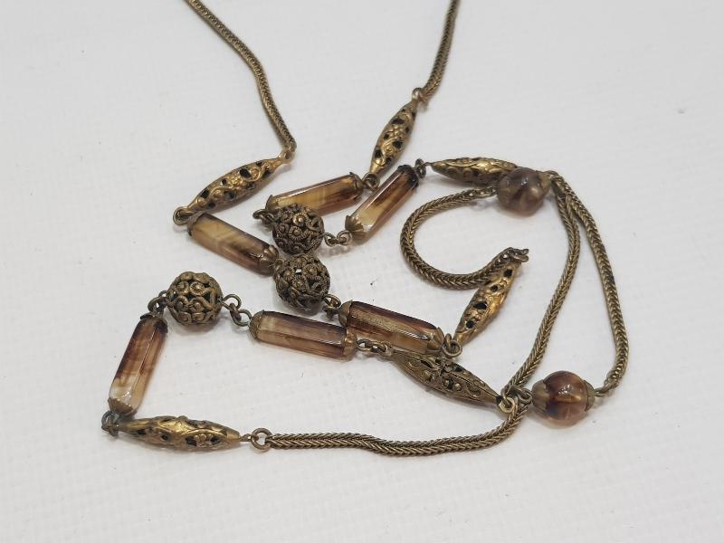 ANTİKA DOĞAL TAŞLI GERDANLIK