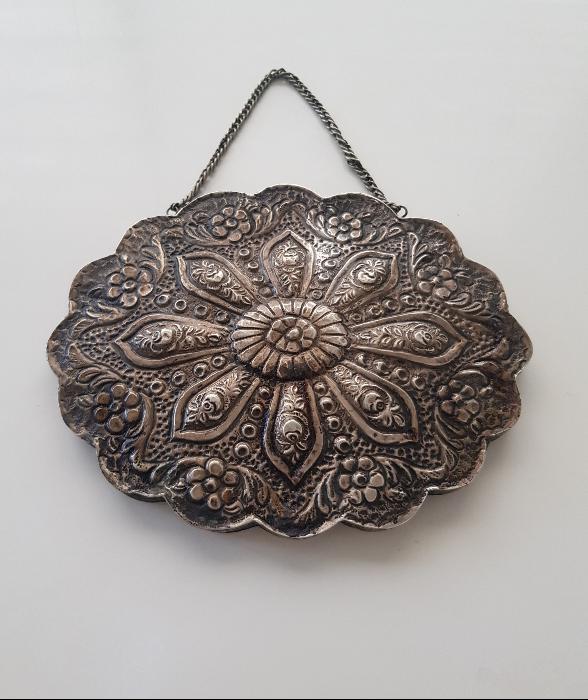 ANTİKA GÜMÜŞ DUVAR AYNASI