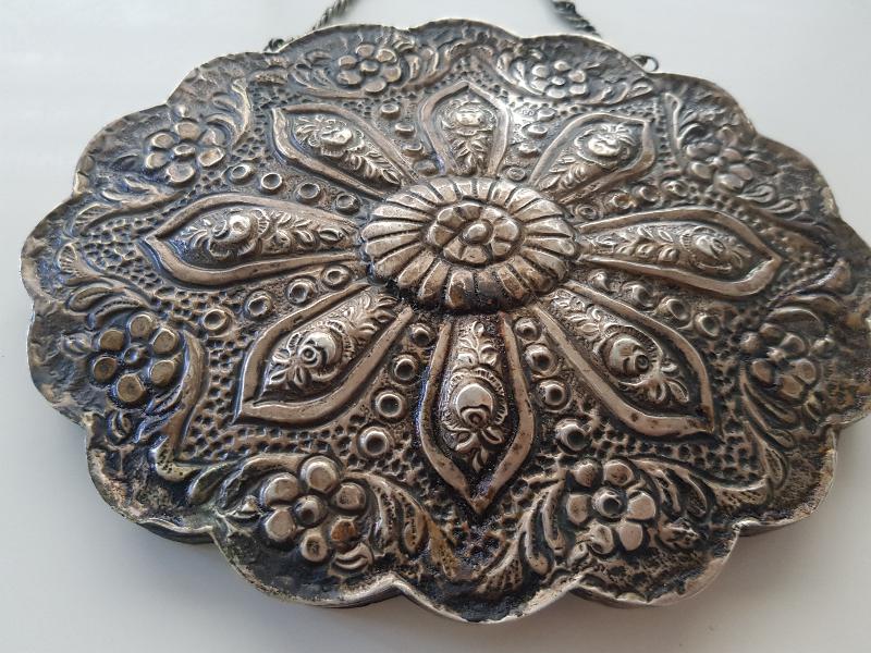 ANTİKA GÜMÜŞ DUVAR AYNASI