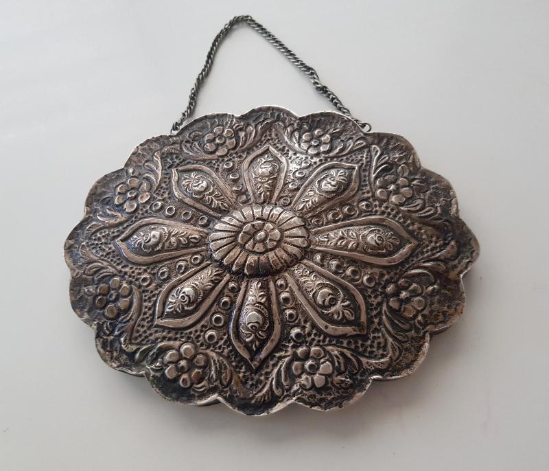 ANTİKA GÜMÜŞ DUVAR AYNASI