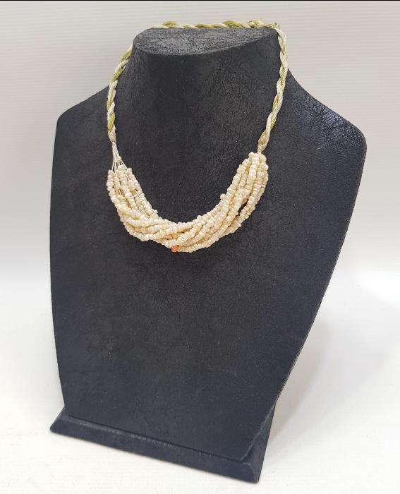 OSMANLI DÖNEMİ MERCANLI KUM İNCİ GERDANLIK