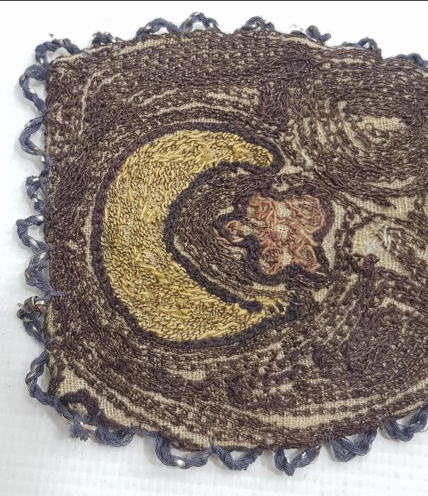 OSMANLI DÖNEMİ SUZENİ İŞÇİLİKLİ AY YILDIZLI KESE