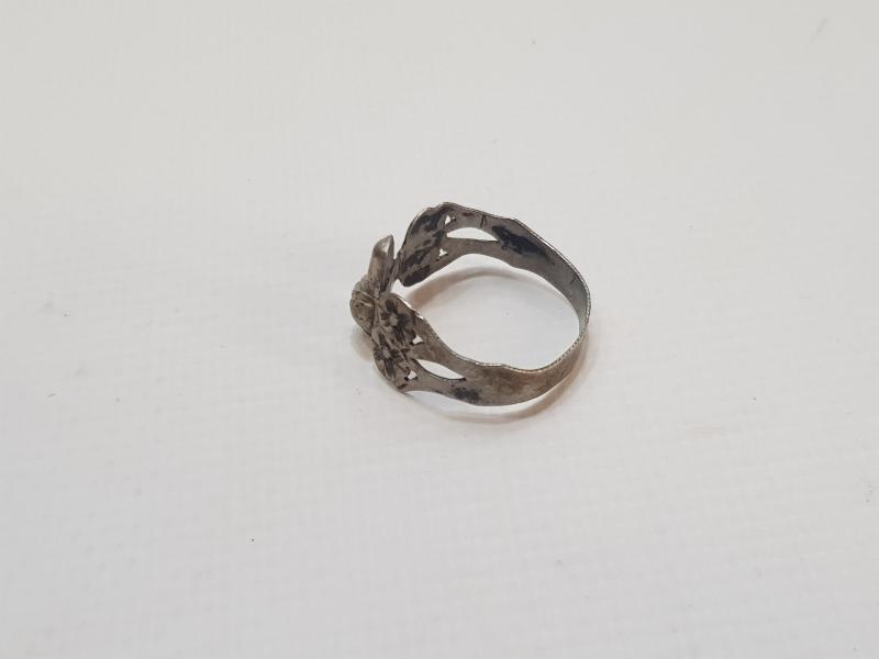 OSMANLI DÖNEMİ TEKKE İŞİ SİKKE FORMLU GÜMÜŞ YÜZÜK