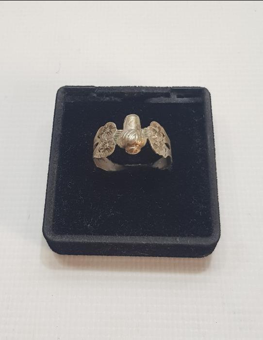 OSMANLI DÖNEMİ TEKKE İŞİ SİKKE FORMLU GÜMÜŞ YÜZÜK