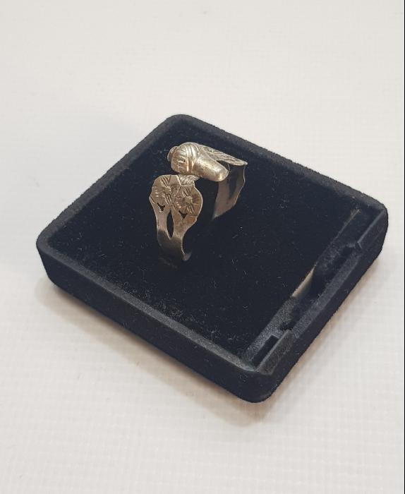 OSMANLI DÖNEMİ TEKKE İŞİ SİKKE FORMLU GÜMÜŞ YÜZÜK