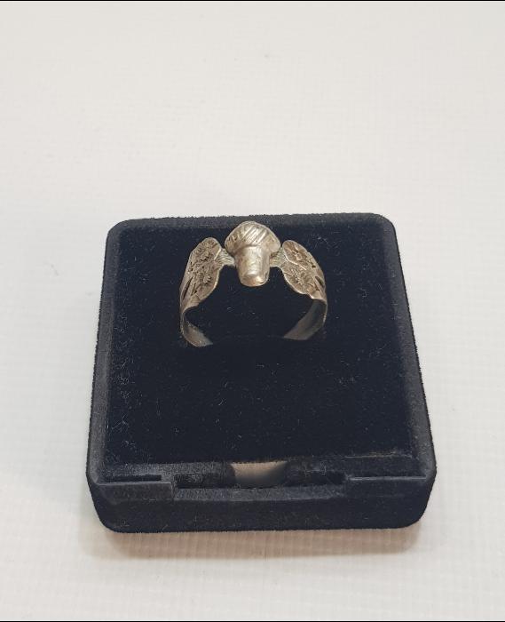 OSMANLI DÖNEMİ TEKKE İŞİ SİKKE FORMLU GÜMÜŞ YÜZÜK