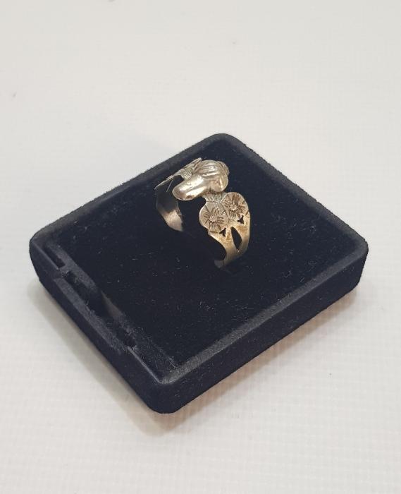 OSMANLI DÖNEMİ TEKKE İŞİ SİKKE FORMLU GÜMÜŞ YÜZÜK