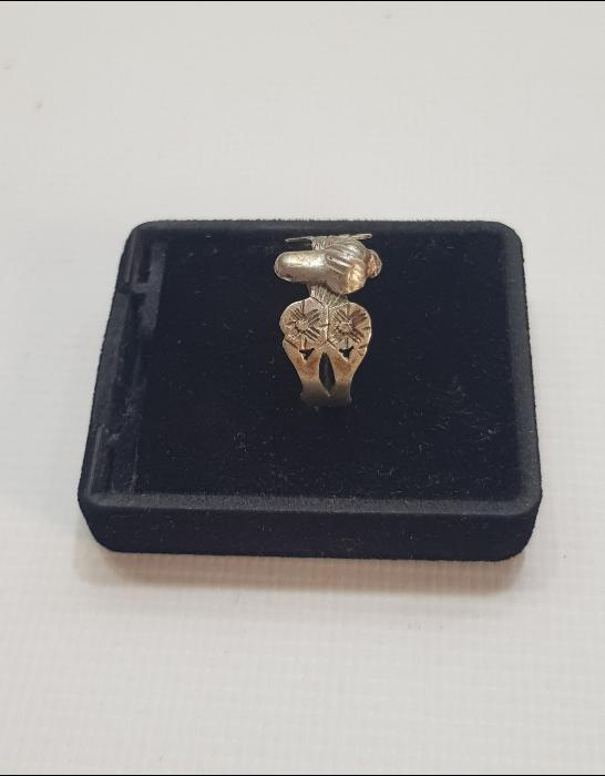 OSMANLI DÖNEMİ TEKKE İŞİ SİKKE FORMLU GÜMÜŞ YÜZÜK