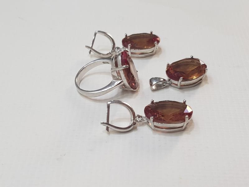 ZULTANİT TAŞLI GÜMÜŞ TAKI SETİ