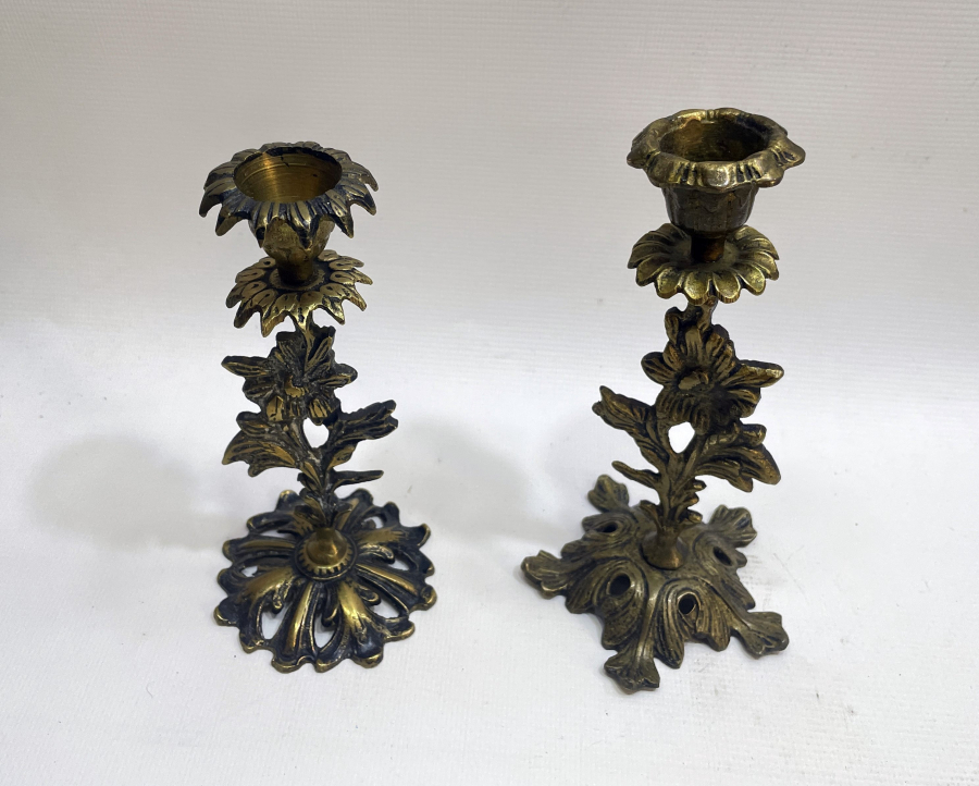 2 ADET ANTİKA ŞAMDAN