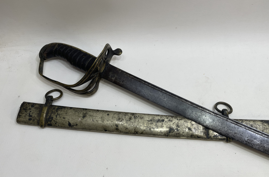 BALÇAĞI HİLALLİ OSMANLI DÖNEMİ NADİR FORMDA SÜVARİ KILICI