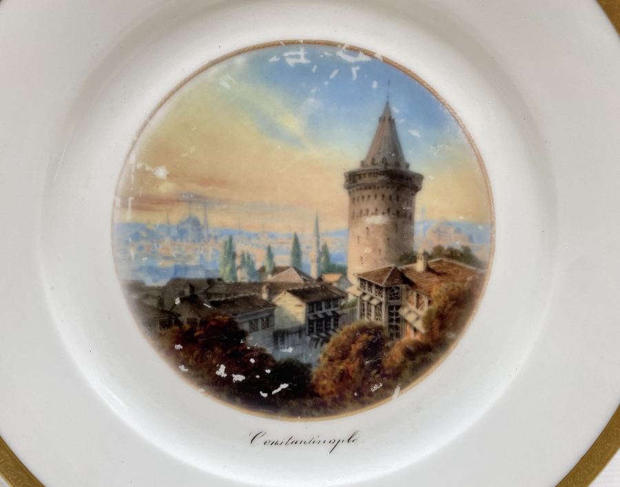 GALATA KULESİ GÖRSELLİ CONSTANTİNOPLE PORSELEN TABAK