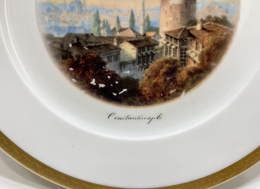 GALATA KULESİ GÖRSELLİ CONSTANTİNOPLE PORSELEN TABAK