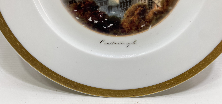 GALATA KULESİ GÖRSELLİ CONSTANTİNOPLE PORSELEN TABAK