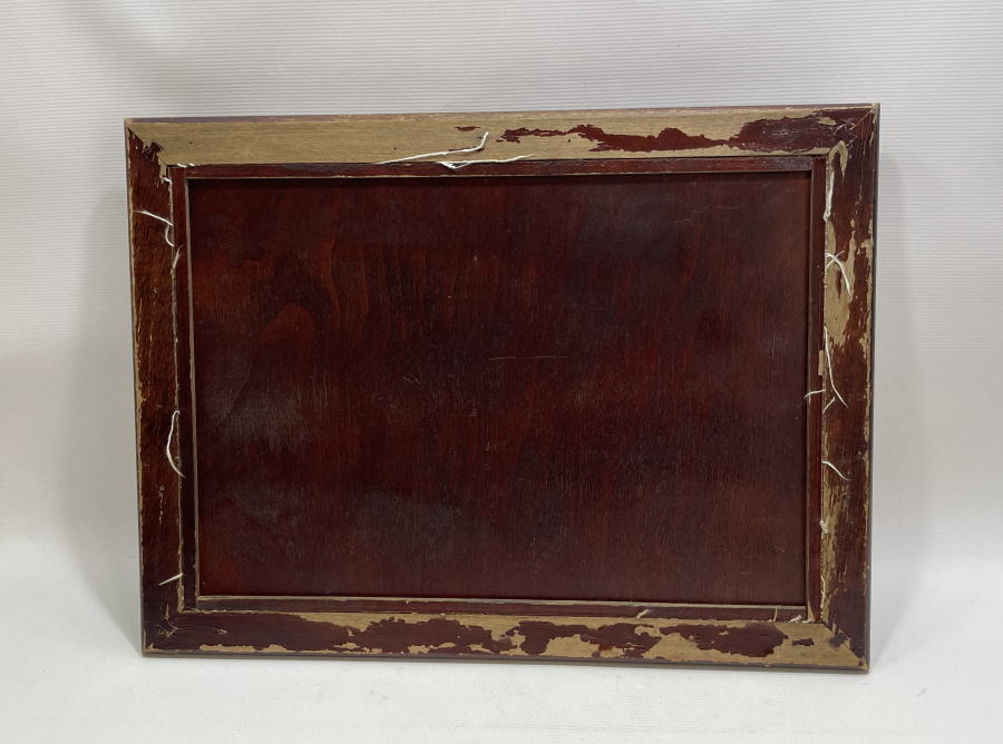 HESAP İŞİ ANTİKA AHŞAP SÖZ TEPSİSİ