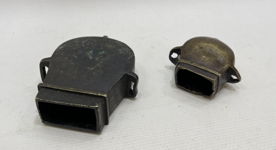 OSMANLI DÖNEMİ 2 ADET BRONZ PİŞTOV ÇAPUTLUĞU