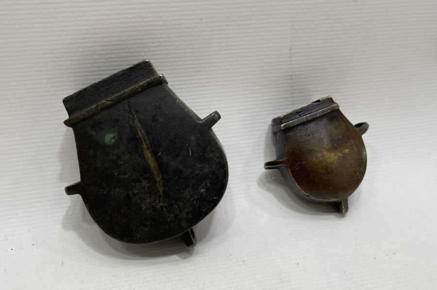 OSMANLI DÖNEMİ 2 ADET BRONZ PİŞTOV ÇAPUTLUĞU