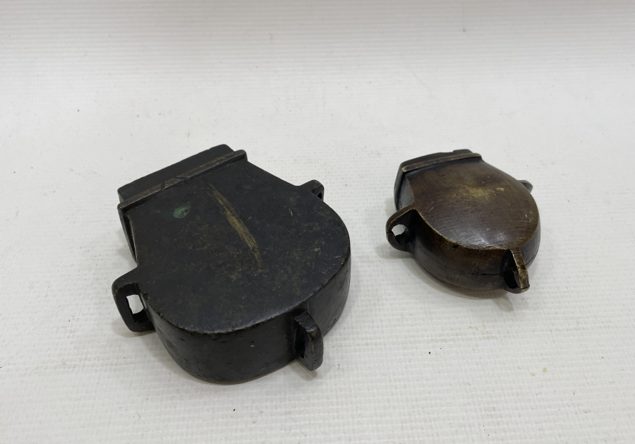 OSMANLI DÖNEMİ 2 ADET BRONZ PİŞTOV ÇAPUTLUĞU