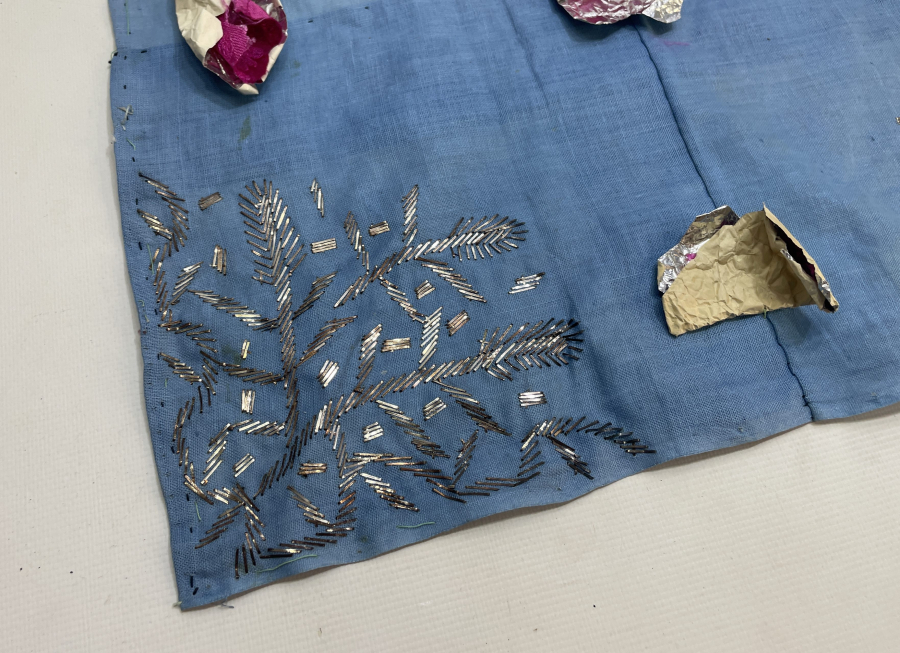 OSMANLI DÖNEMİ SANDIK ESKİSİ TELKARİ İŞÇİLİKLİ GELİN ÇEVRESİ