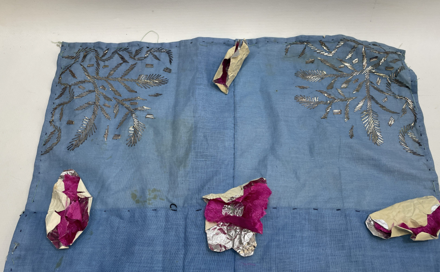 OSMANLI DÖNEMİ SANDIK ESKİSİ TELKARİ İŞÇİLİKLİ GELİN ÇEVRESİ