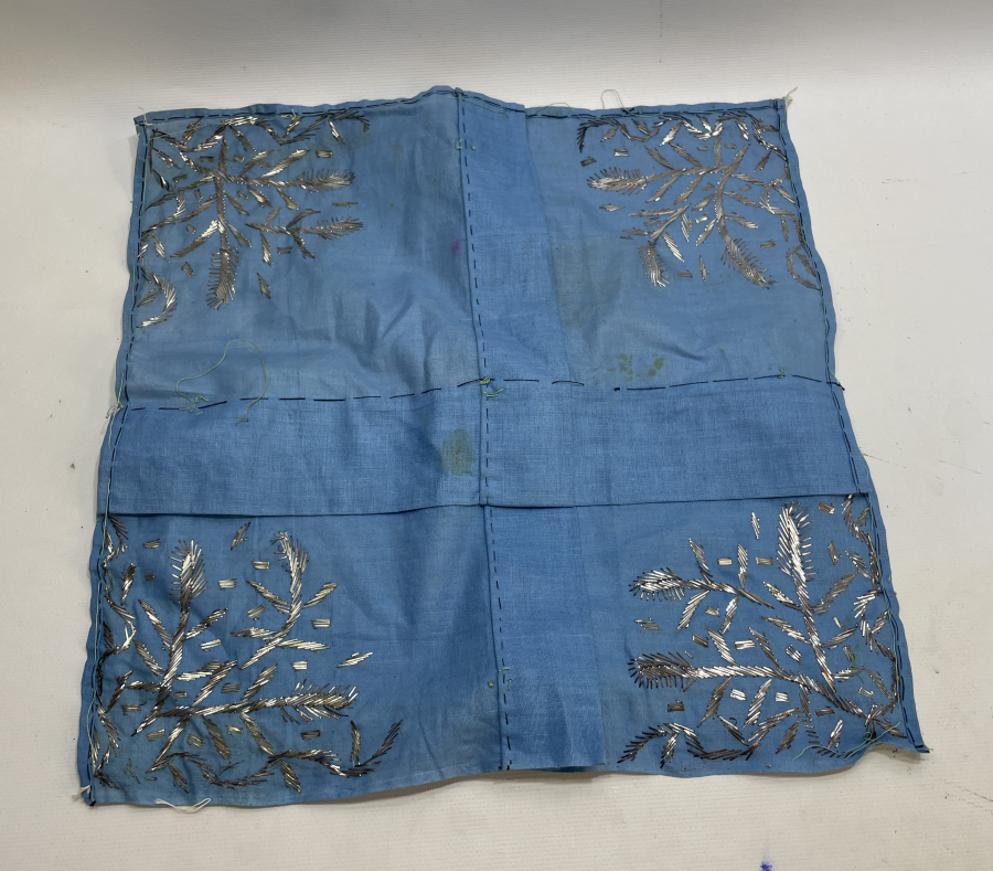 OSMANLI DÖNEMİ SANDIK ESKİSİ TELKARİ İŞÇİLİKLİ GELİN ÇEVRESİ