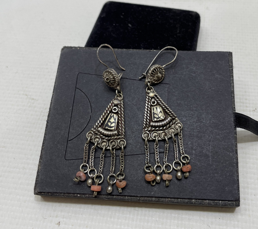 ÖZEL YAPIM ANTİKA SAVATLI KÜPE