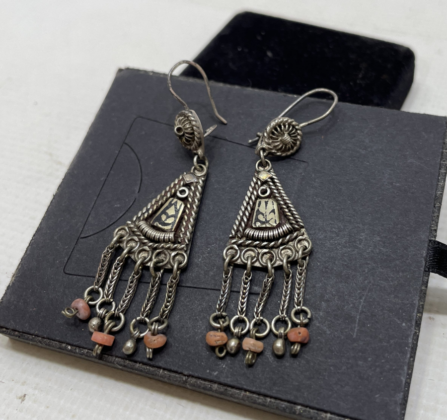 ÖZEL YAPIM ANTİKA SAVATLI KÜPE